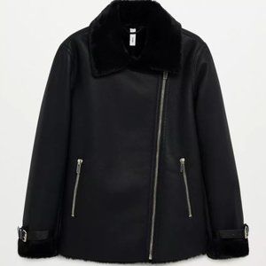 Women's Faux Leather/Fur Lining Biker/Moto Jacket